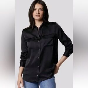 Equipment Women's Classic Fit Long Sleeve Signature Button Down‎ Blouse SZ 2X